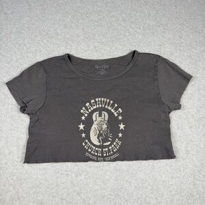 Brandy Melville Gray Nashville Crop Top